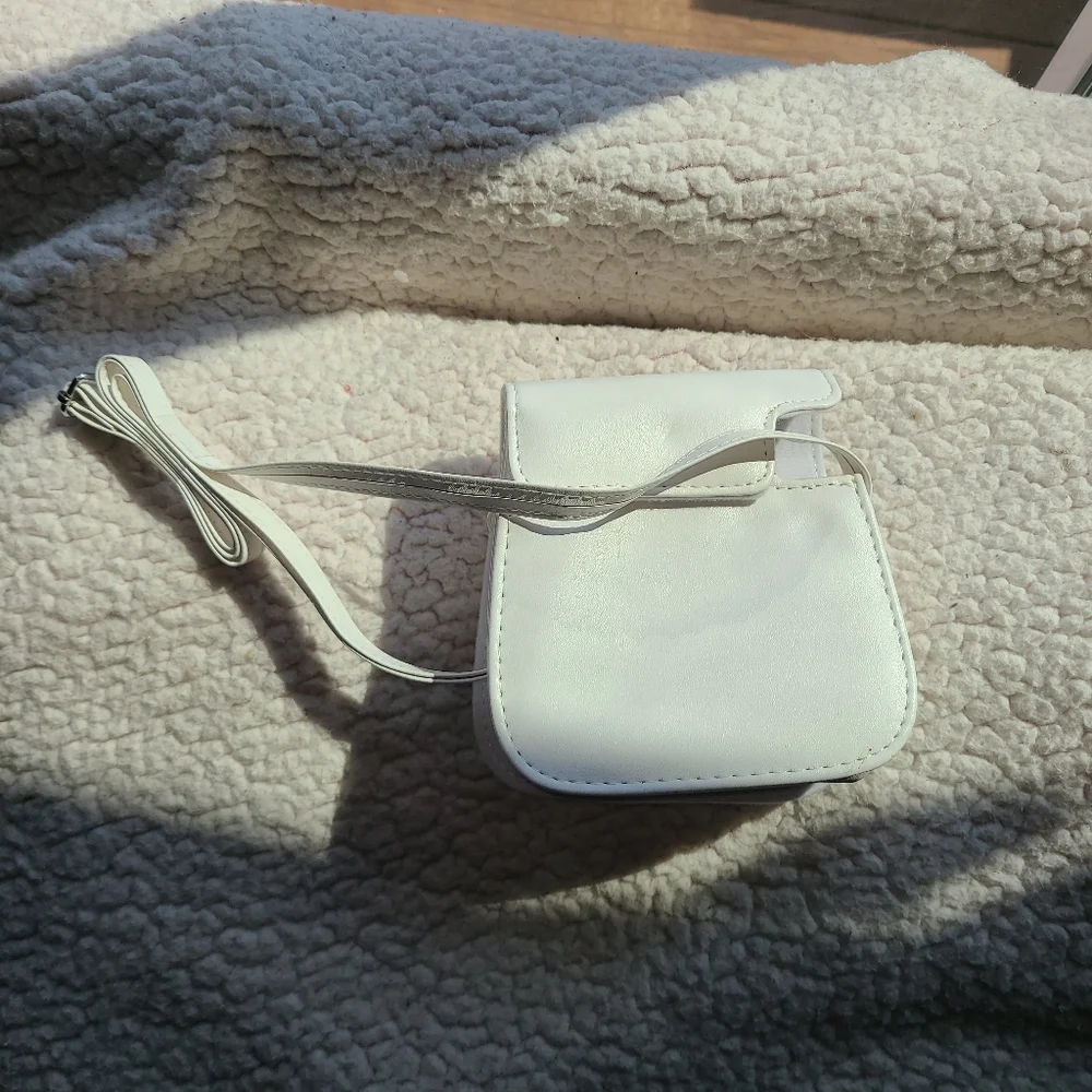Instax white crossbody carrying case